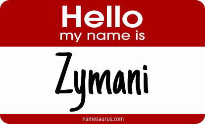 Hello my name is Zymani png download