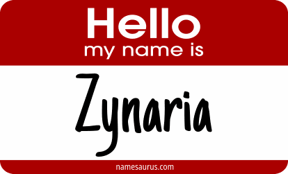Hello my name is Zynaria png download