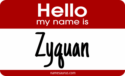Hello my name is Zyquan png download