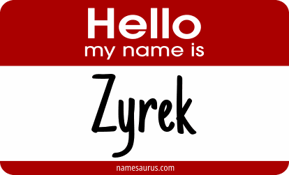 Hello my name is Zyrek png download
