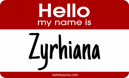 Hello my name is Zyrhiana png download