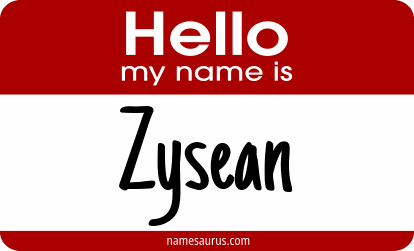Hello my name is Zysean png download