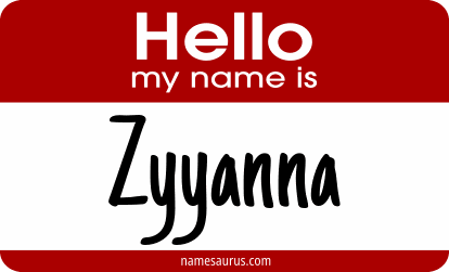 Hello my name is Zyyanna png download
