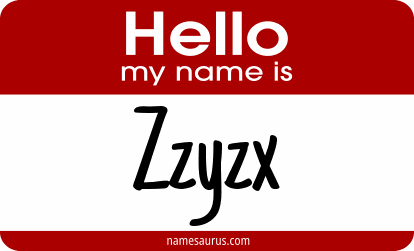 Hello my name is Zzyzx png download